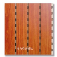 青岛影院装饰穿孔木质吸声板家庭影院长条木质扩散板