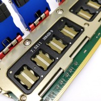 一拖八 8位DDR4内存条测试夹具 DDR导电胶