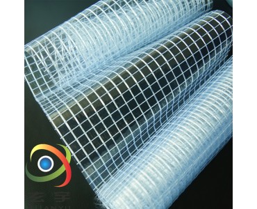 供应1000D大网格0.5mm厚PVC透明夹网布网格布