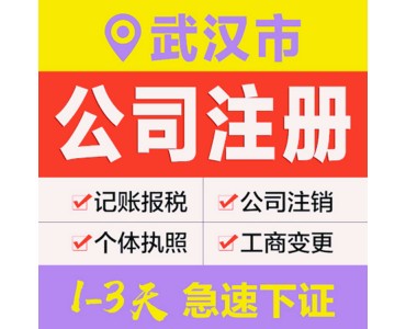 武汉工商注册变更企业代理记账商标申请一站式企业服务