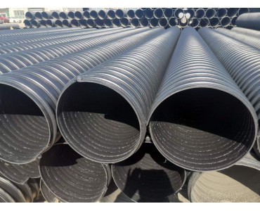 HDPE钢带螺纹管小区地下污水管500/600钢带螺旋排水管